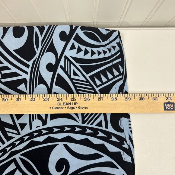 Hawaiian Reserve Collection Men XL Blue Button Up Short Sleeves Shirt - Picture 8 of 8